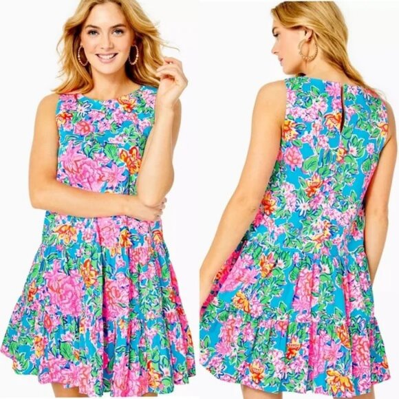 Lilly Pulitzer Dresses & Skirts - Lilly Pulitzer Trina Dress - Rose To The Occasion - Size XS - NEW
